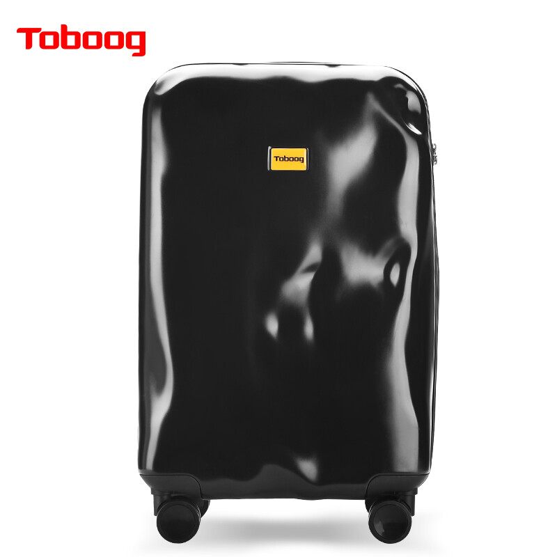 【品質(zhì)行李箱】Toboog拉桿箱萬向輪旅行箱男女托運箱時尚行李箱20/24/26/29寸 拉鏈款 | 啞光黑 20寸