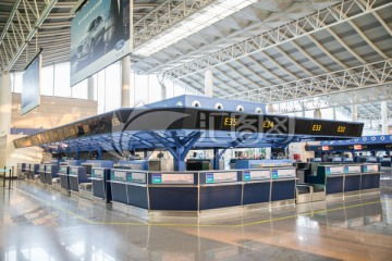 機(jī)場(chǎng)旅客服務(wù)值機(jī)柜臺(tái)行李托運(yùn)處圖片素材下載 科學(xué)技術(shù)素材下的交通運(yùn)輸圖片素材